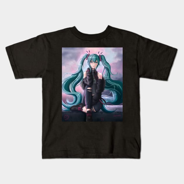 Miku Kids T-Shirt by SUONIKO